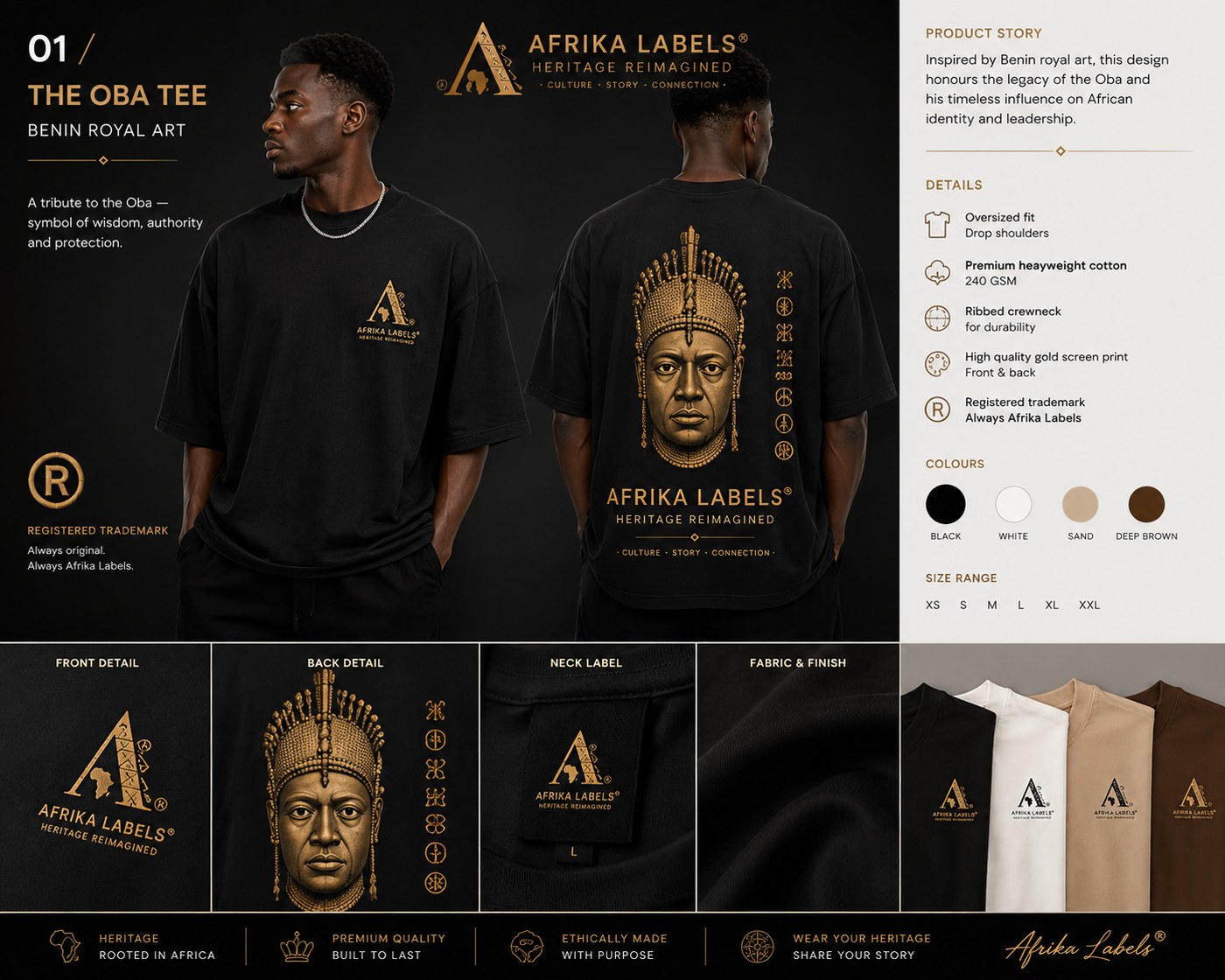 Bronze Kingdom Tee garment design view
