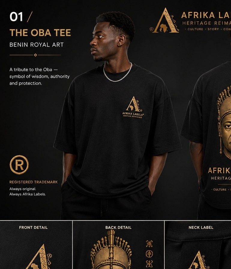 Bronze Kingdom Tee product concept board